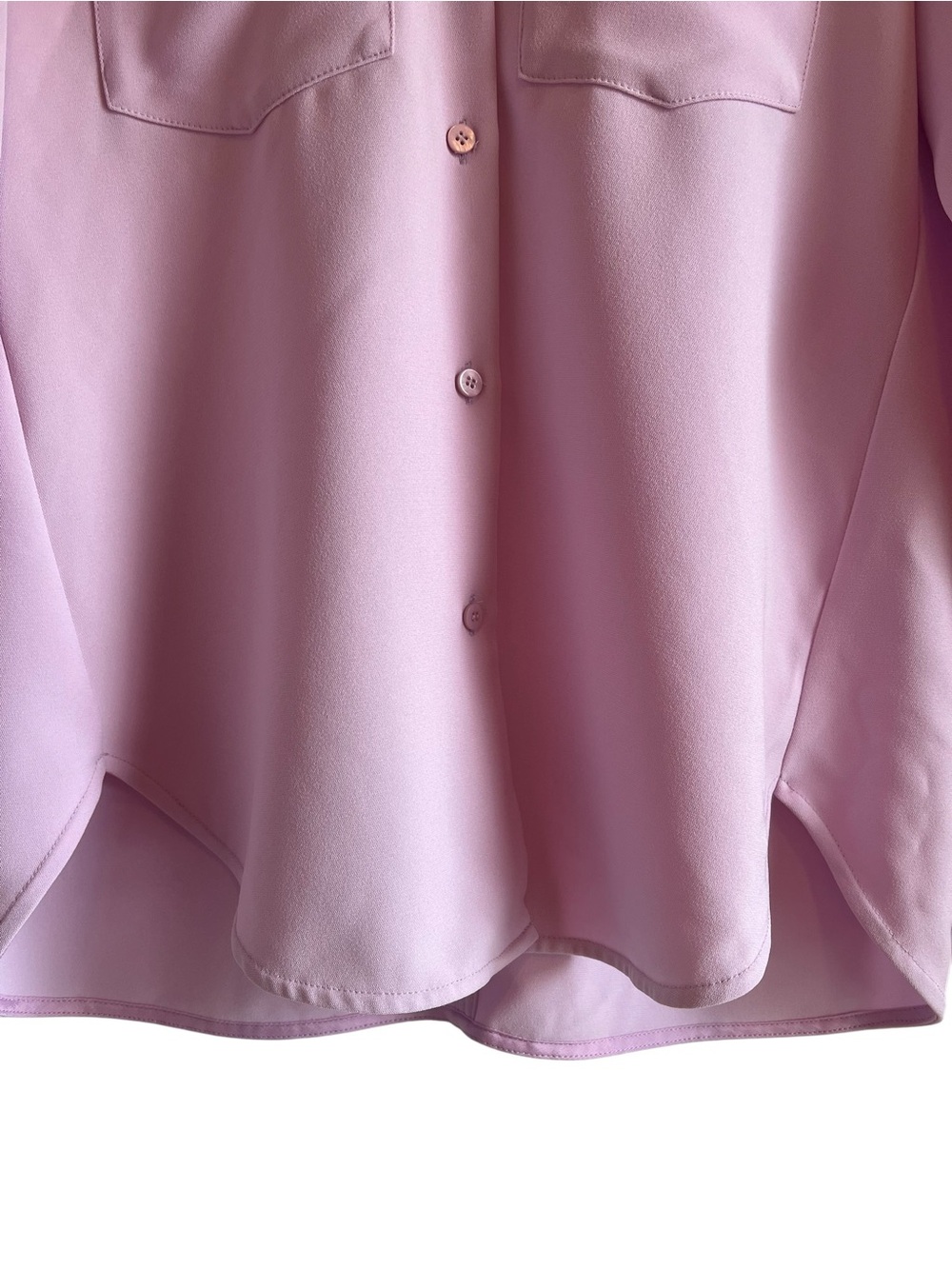Luisa Cerano Gabardine Keyhole Crepe button down shirt Sz 6 excellent condition - Picture 7 of 15